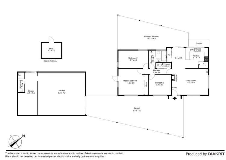 Floorplan of Homely house listing, 59 Delepan Drive, Tyabb VIC 3913