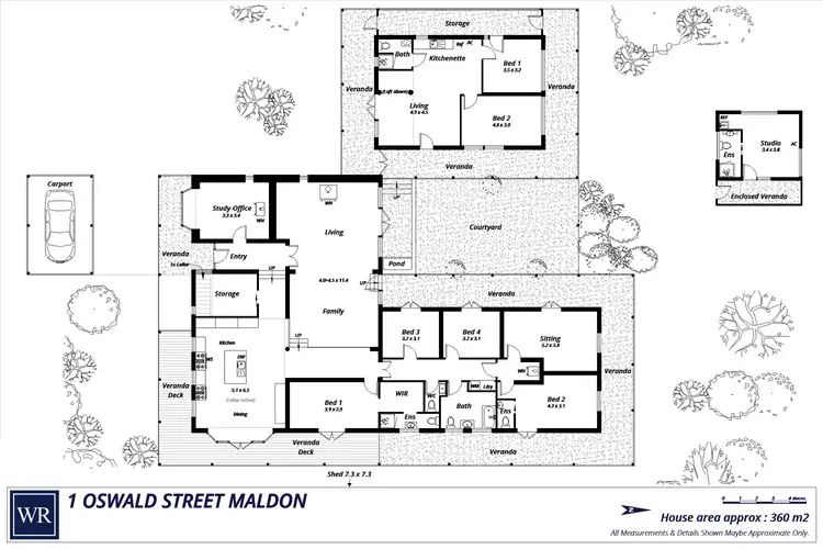 Floorplan of Homely house listing, 1 Oswald Street, Maldon VIC 3463