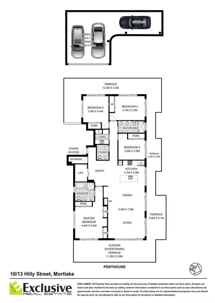 Floorplan of Homely apartment listing, 10/13 Hilly Street, Mortlake NSW 2137