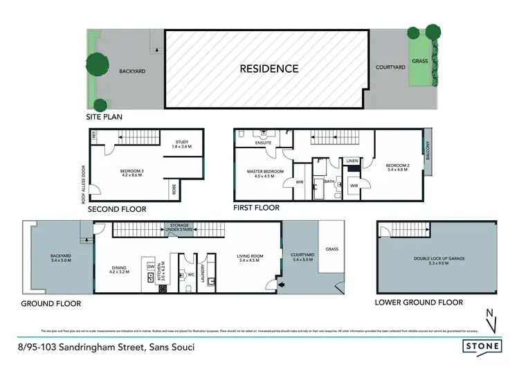 Floorplan of Homely townhouse listing, 8/95-103 Sandringham Street, Sans Souci NSW 2219
