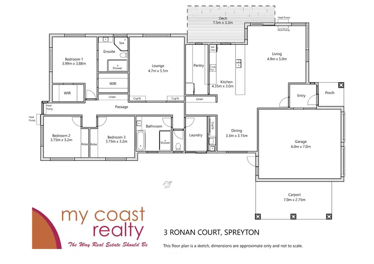 Floorplan of Homely house listing, 3 Ronan Court, Spreyton TAS 7310