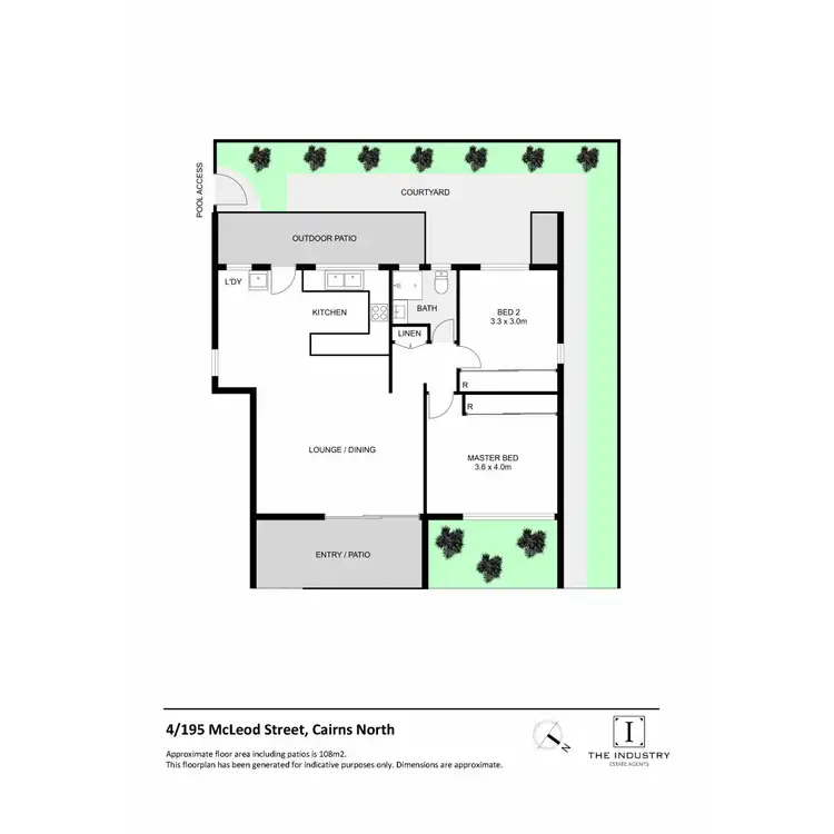 Floorplan of Homely apartment listing, 4/195 McLeod Street, Cairns North QLD 4870