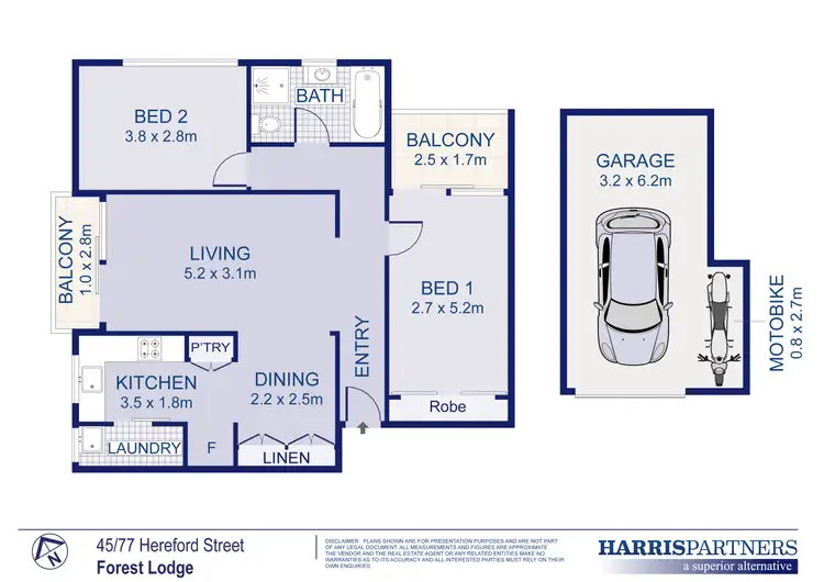 Floorplan of Homely unit listing, 45/77 Hereford Street, Forest Lodge NSW 2037