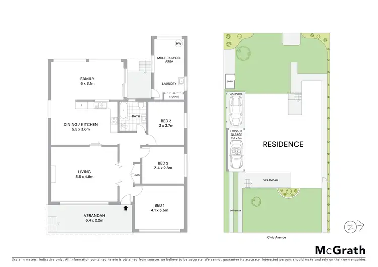 Floorplan of Homely house listing, 3 Civic Avenue, Kogarah NSW 2217