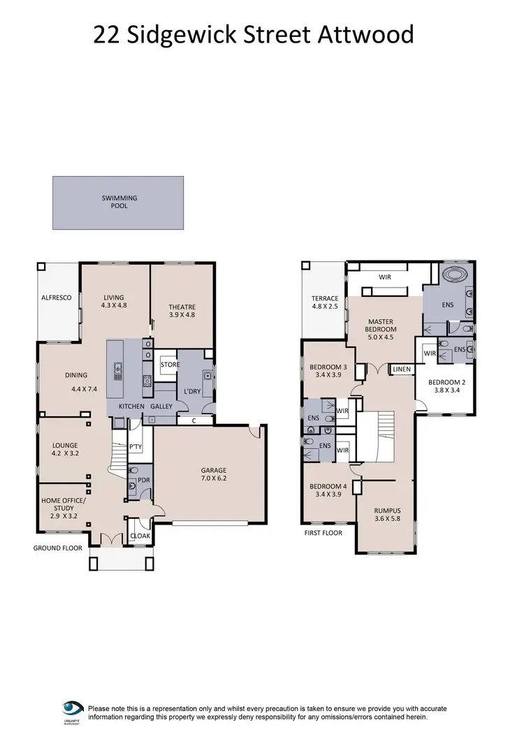Floorplan of Homely house listing, 22 Sidgewick Street, Attwood VIC 3049