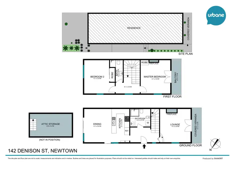 Floorplan of Homely terrace listing, 142 Denison Street, Newtown NSW 2042