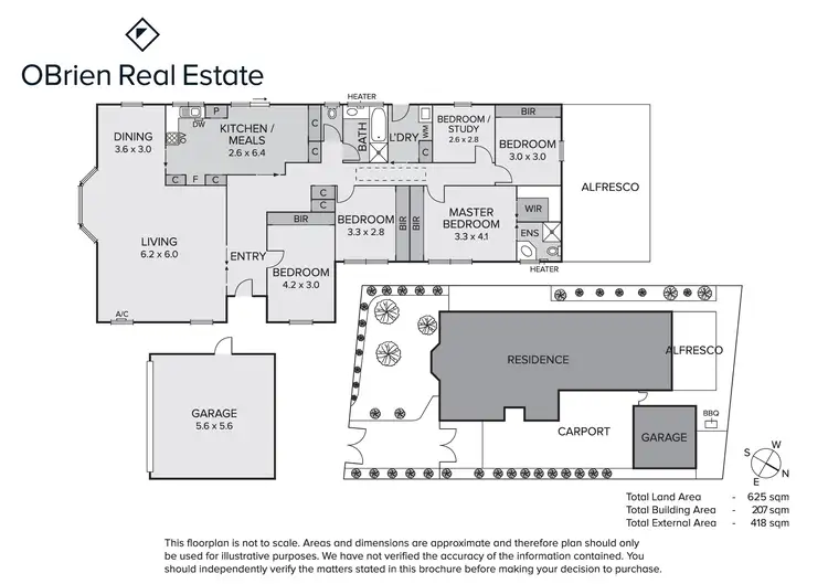 Floorplan of Homely house listing, 2 Larnook Crescent, Aspendale VIC 3195