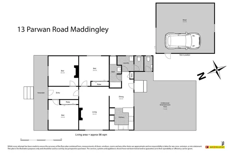 Floorplan of Homely house listing, 13-15 Parwan Road, Maddingley VIC 3340