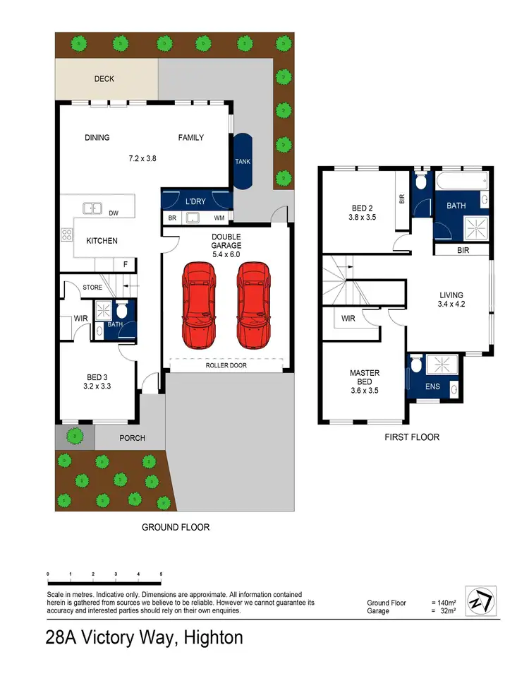 Floorplan of Homely townhouse listing, 28A Victory Way, Highton VIC 3216