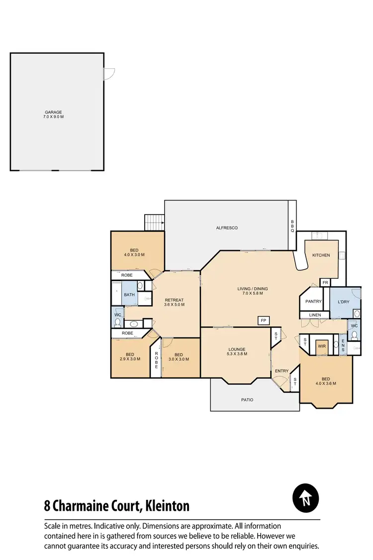 Floorplan of Homely house listing, 8 Charmaine Court, Kleinton QLD 4352