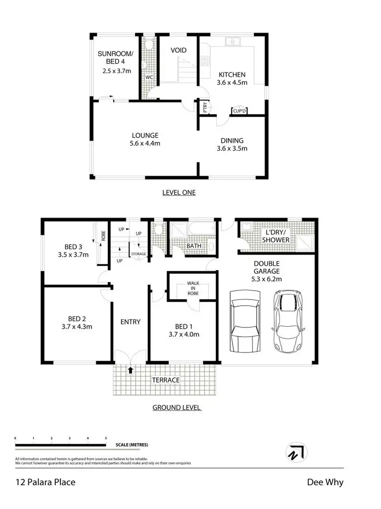 Floorplan of Homely house listing, 12 Palara Place, Dee Why NSW 2099