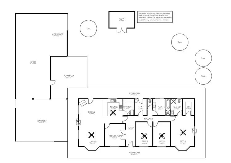 Floorplan of Homely house listing, 104 Boundary Road, Boston SA 5607