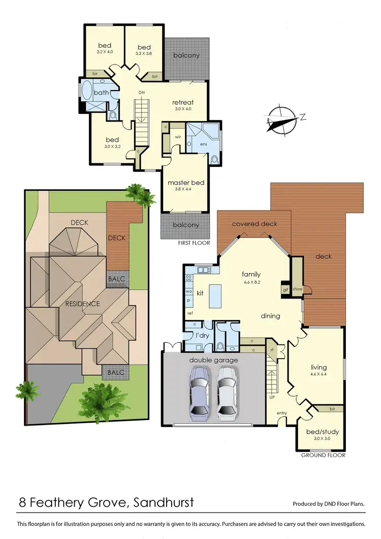 Floorplan of Homely house listing, 8 Feathery Grove, Sandhurst VIC 3977