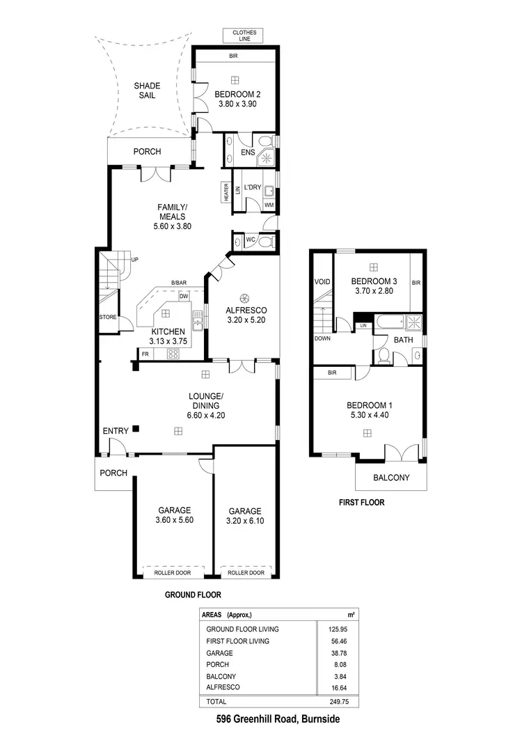Floorplan of Homely house listing, 596 Greenhill Road, Burnside SA 5066