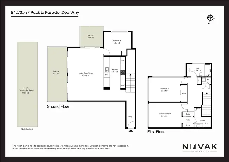 Floorplan of Homely apartment listing, B42/31-37 Pacific Parade, Dee Why NSW 2099