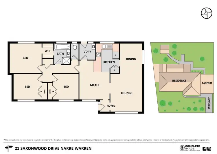 Floorplan of Homely house listing, 21 Saxonwood Drive, Narre Warren VIC 3805