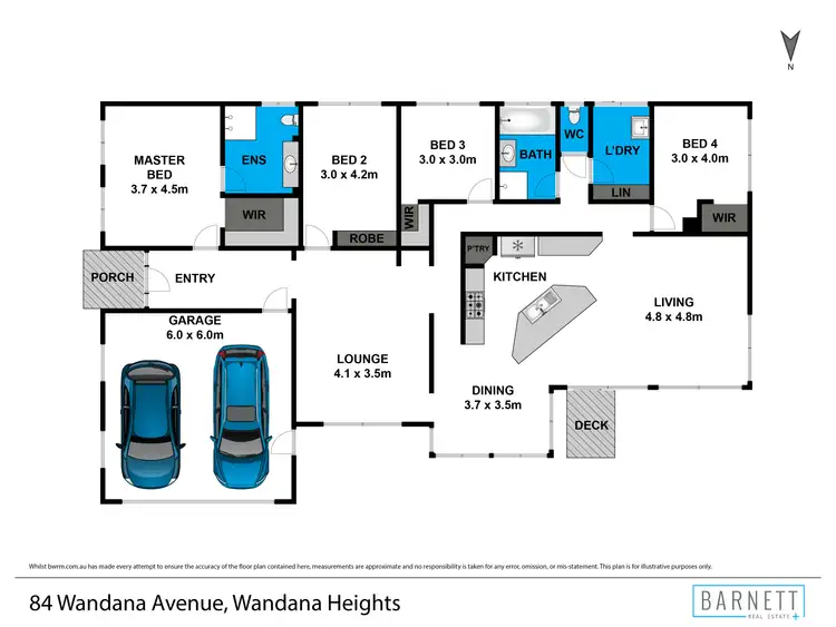 Floorplan of Homely house listing, 84 Wandana Drive, Wandana Heights VIC 3216