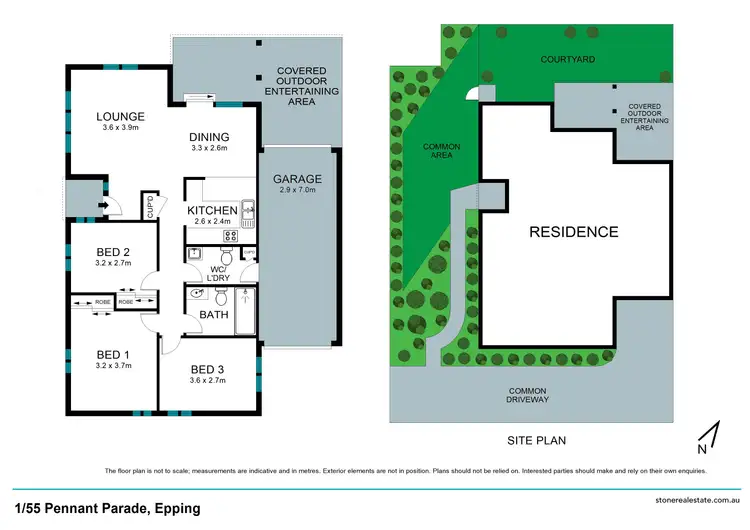 Floorplan of Homely villa listing, 1/55 Pennant Parade, Epping NSW 2121