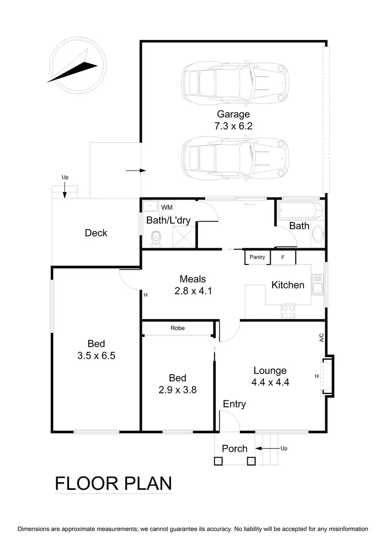 Floorplan of Homely unit listing, 1/6 Moroney Street, Boronia VIC 3155