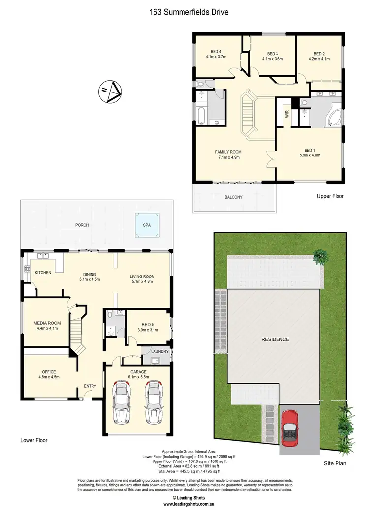 Floorplan of Homely house listing, 163 Summerfields Drive, Caboolture QLD 4510