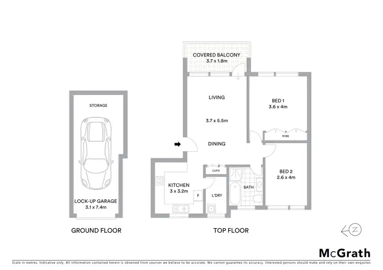 Floorplan of Homely apartment listing, 6/39 Green Street, Kogarah NSW 2217