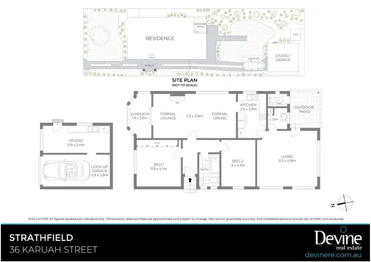 Floorplan of Homely house listing, 36 Karuah Street, Strathfield NSW 2135