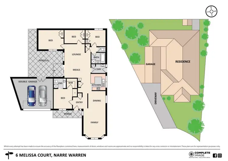 Floorplan of Homely house listing, 6 Melissa Court, Narre Warren VIC 3805