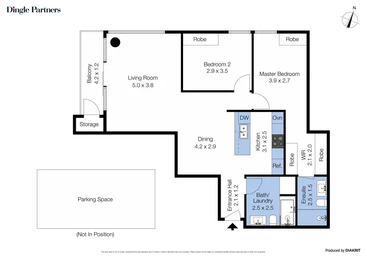 Floorplan of Homely apartment listing, 407/480 St Kilda Road, Melbourne VIC 3004