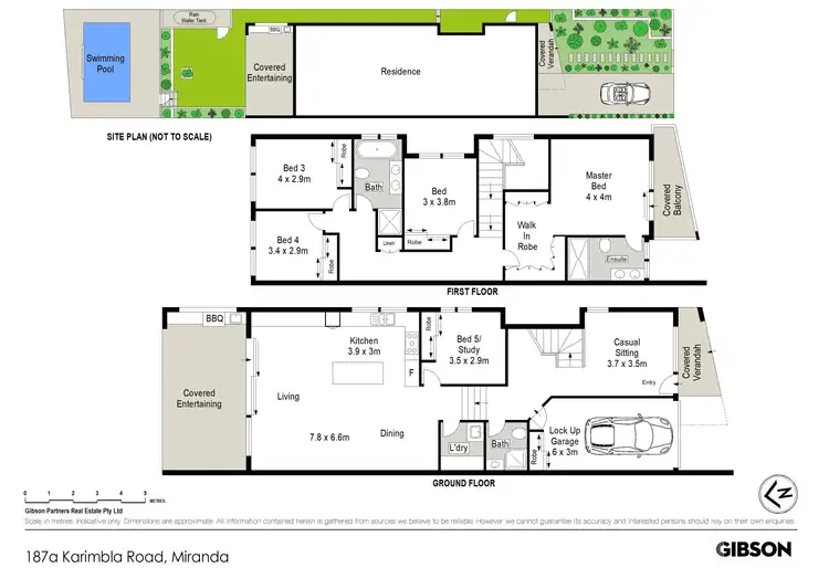 Floorplan of Homely semi-detached listing, 187A Karimbla Road, Miranda NSW 2228