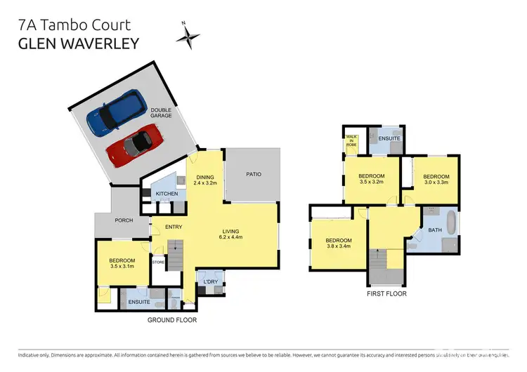 Floorplan of Homely townhouse listing, 7A Tambo Court, Glen Waverley VIC 3150