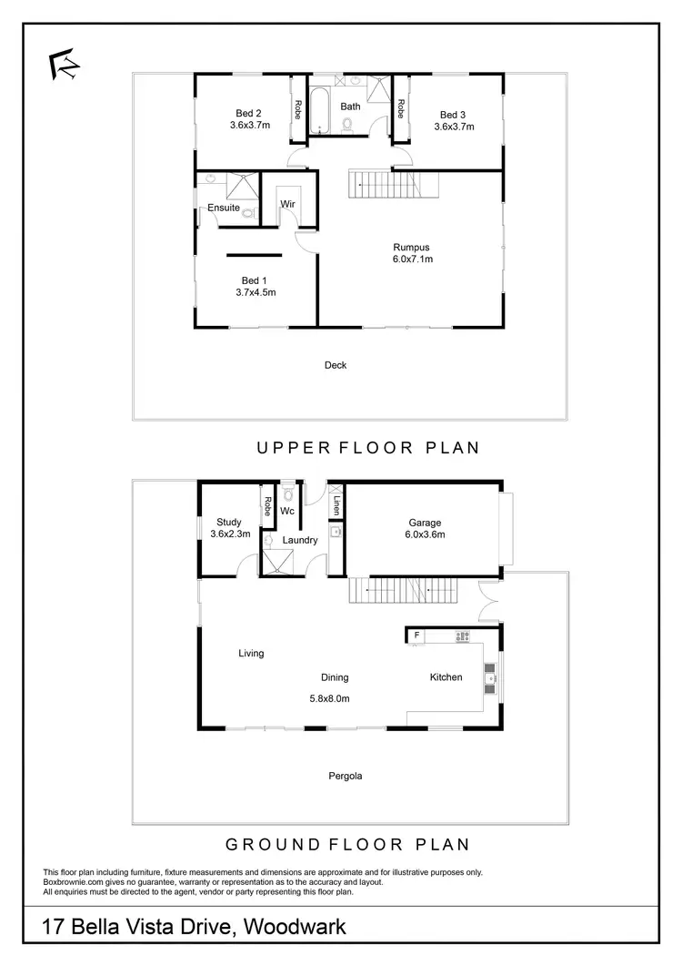 Floorplan of Homely house listing, 17 Bella Vista Drive, Woodwark QLD 4802