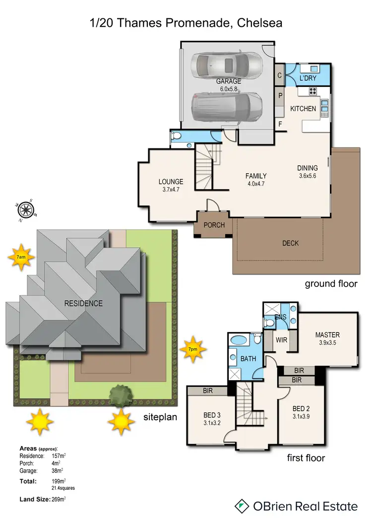 Floorplan of Homely unit listing, 1/20 Thames Promenade, Chelsea VIC 3196