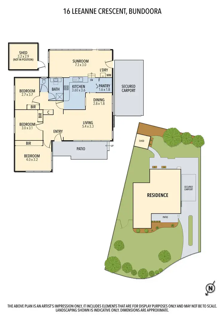 Floorplan of Homely house listing, 16 Leeanne Crescent, Bundoora VIC 3083