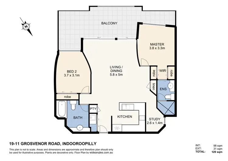 Floorplan of Homely unit listing, 19/11 Grosvenor Road, Indooroopilly QLD 4068