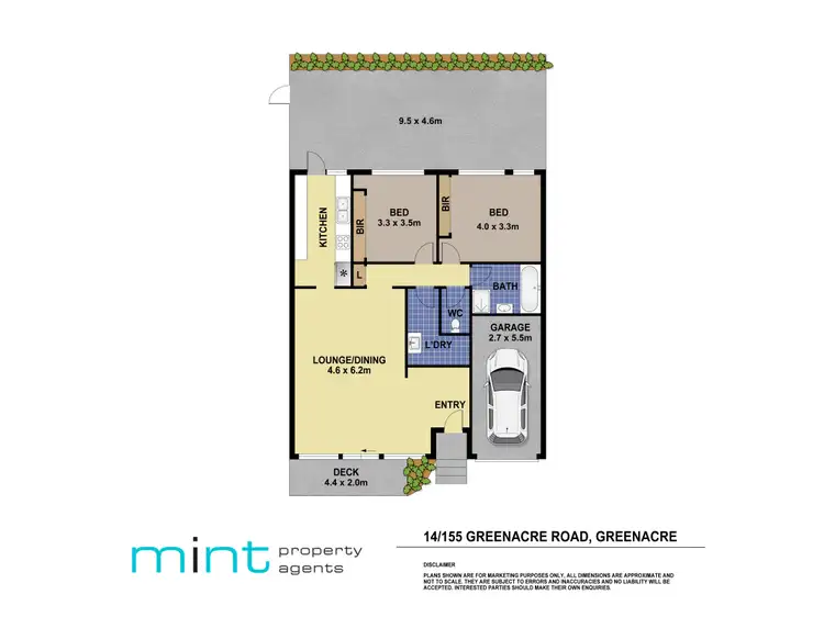 Floorplan of Homely villa listing, 14/155 Greenacre Road, Greenacre NSW 2190