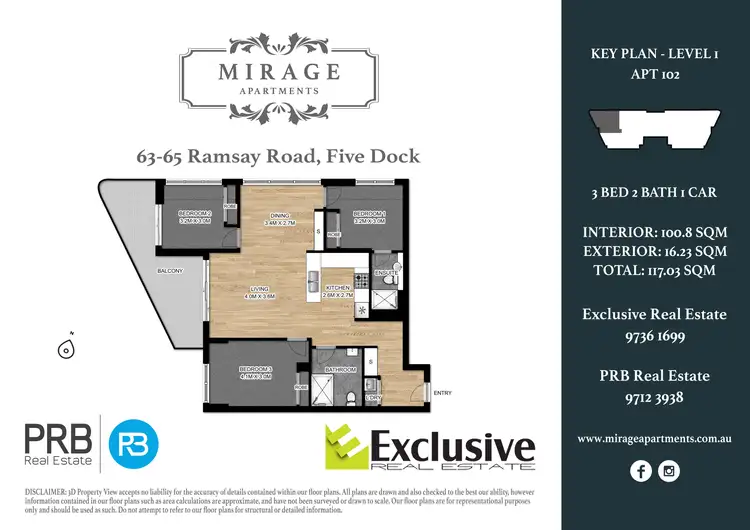 Floorplan of Homely apartment listing, 101/63-65 Ramsay Road, Five Dock NSW 2046