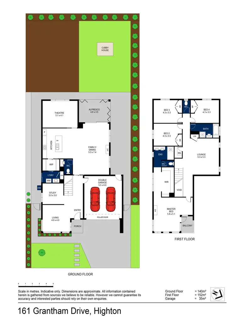 Floorplan of Homely house listing, 161 Grantham Drive, Highton VIC 3216