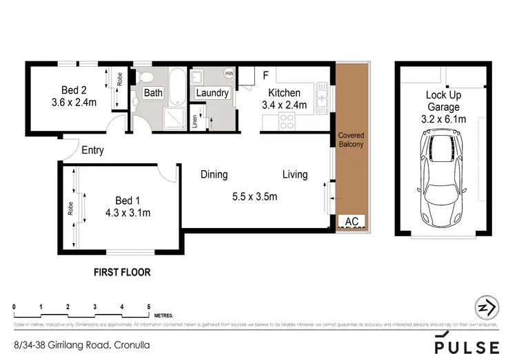 Floorplan of Homely apartment listing, 8/34-38 Girrilang Road, Cronulla NSW 2230