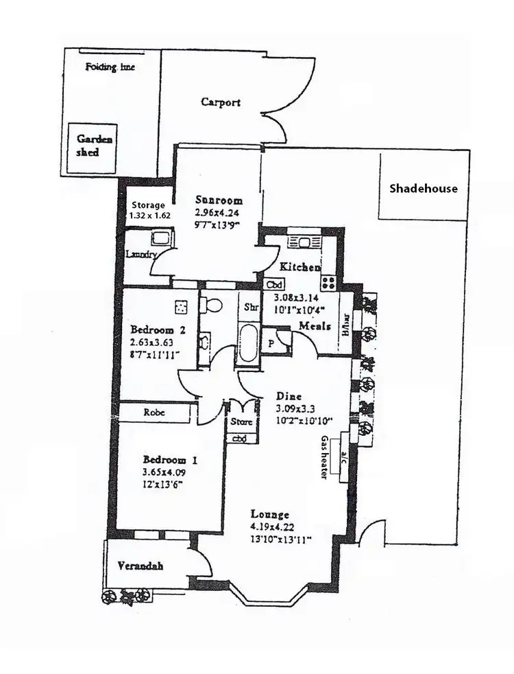 Floorplan of Homely unit listing, 1/4 Seaforth Avenue, Hazelwood Park SA 5066