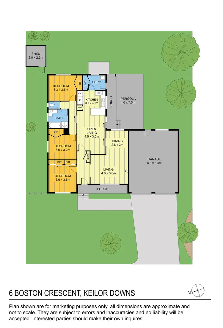 Floorplan of Homely house listing, 6 Boston Crescent, Keilor Downs VIC 3038
