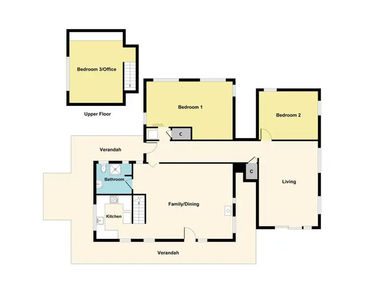 Floorplan of Homely rural property listing, 936 Elmhurst-Glenpatrick Road, Glenpatrick VIC 3469