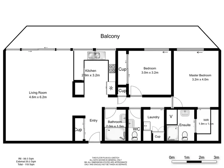 Floorplan of Homely apartment listing, 25/190 Marine Parade, Rainbow Bay QLD 4225