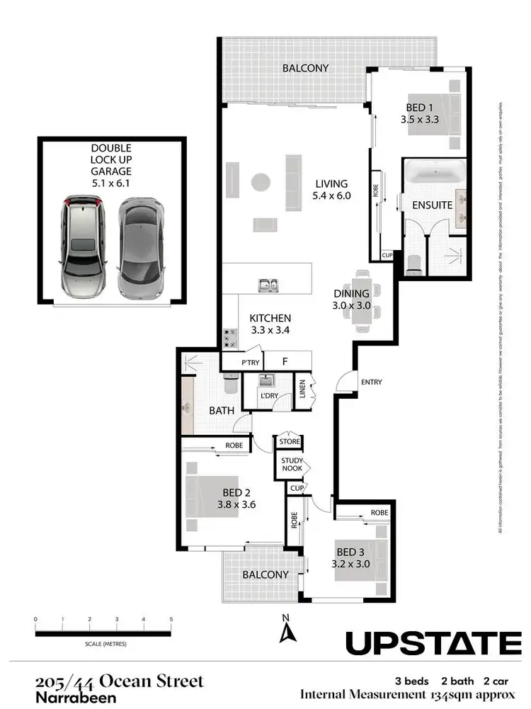Floorplan of Homely apartment listing, 205/44 Ocean Street, Narrabeen NSW 2101
