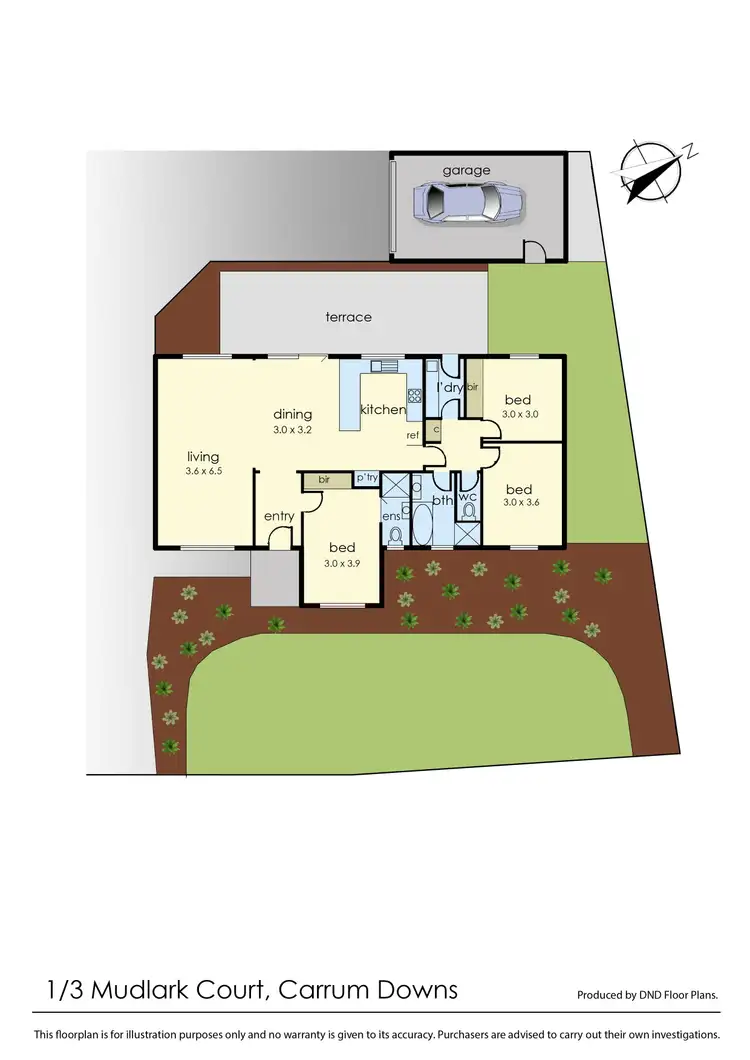 Floorplan of Homely house listing, 1/3 Mudlark Court, Carrum Downs VIC 3201