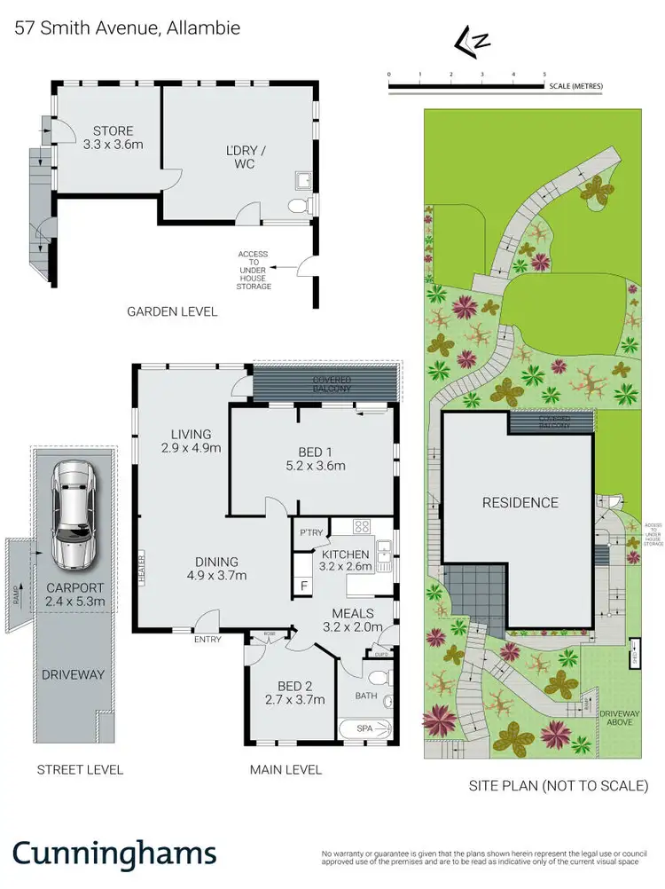 Floorplan of Homely house listing, 57 Smith Avenue, Allambie Heights NSW 2100