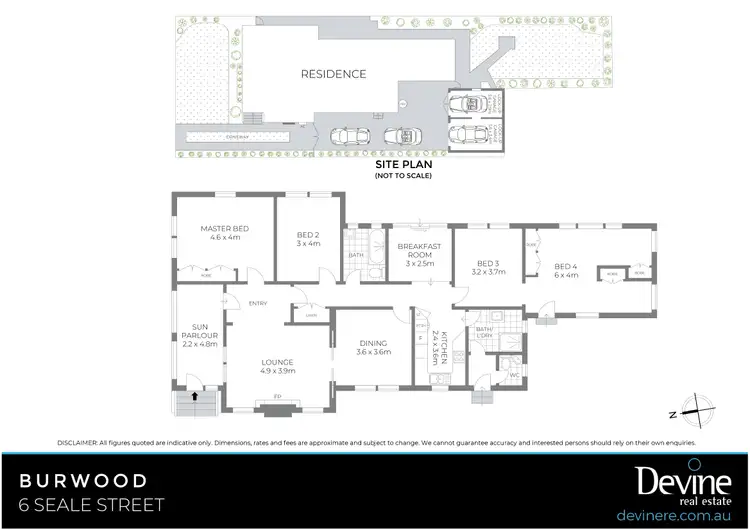 Floorplan of Homely house listing, 6 Seale Street, Burwood NSW 2134