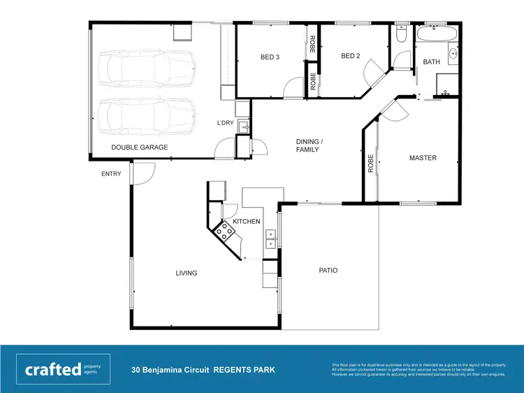 Floorplan of Homely house listing, 30 Benjamina Circuit, Regents Park QLD 4118