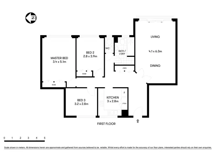 Floorplan of Homely apartment listing, 12/3 Plunkett Street, Kirribilli NSW 2061