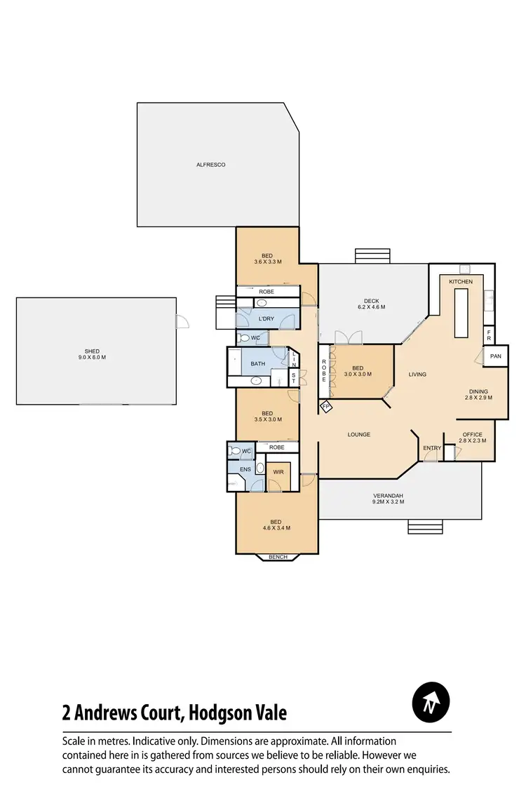 Floorplan of Homely house listing, 2 Andrews Court, Hodgson Vale QLD 4352