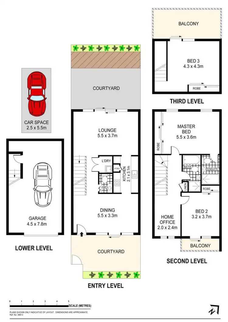 Floorplan of Homely townhouse listing, 43/34 Bay Street, Botany NSW 2019